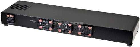 Monoprice 6-Channel Speaker Selector - Black with Impedance Matching Protection, Up to 140W Per Channel