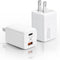 USB C Wall Charger Fast Charger Block, 2-Pack TI-TOO 20W Dual Port Power Adapter for iPhone 14 Pro Max/14 Plus