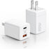 USB C Wall Charger Fast Charger Block, 2-Pack TI-TOO 20W Dual Port Power Adapter for iPhone 14 Pro Max/14 Plus