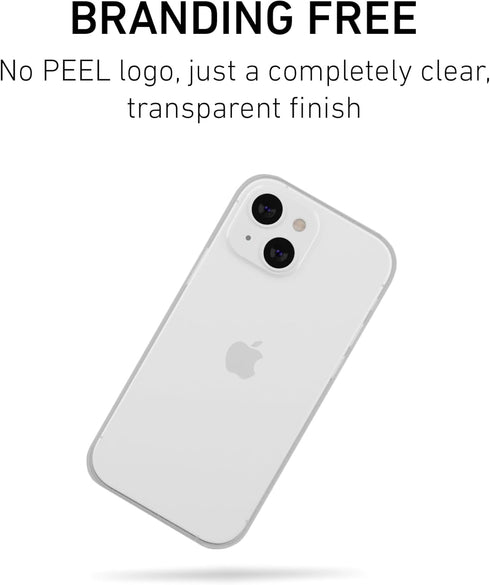 PEEL Flexible Thin Case for iPhone 13 Mini (Clear Soft) - Slim Minimalist Design, Soft Flexible TPU Material