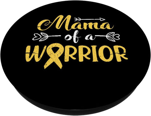 Mama of a Warrior Childhood Cancer Awareness PopSockets Swappable PopGrip