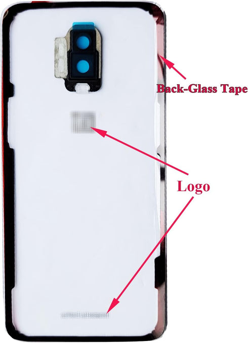 ubrokeifixit OnePlus 6T Rear Back Glass Door Cover Replacement for A6010 A6013 LTE 6.41" (Clear)