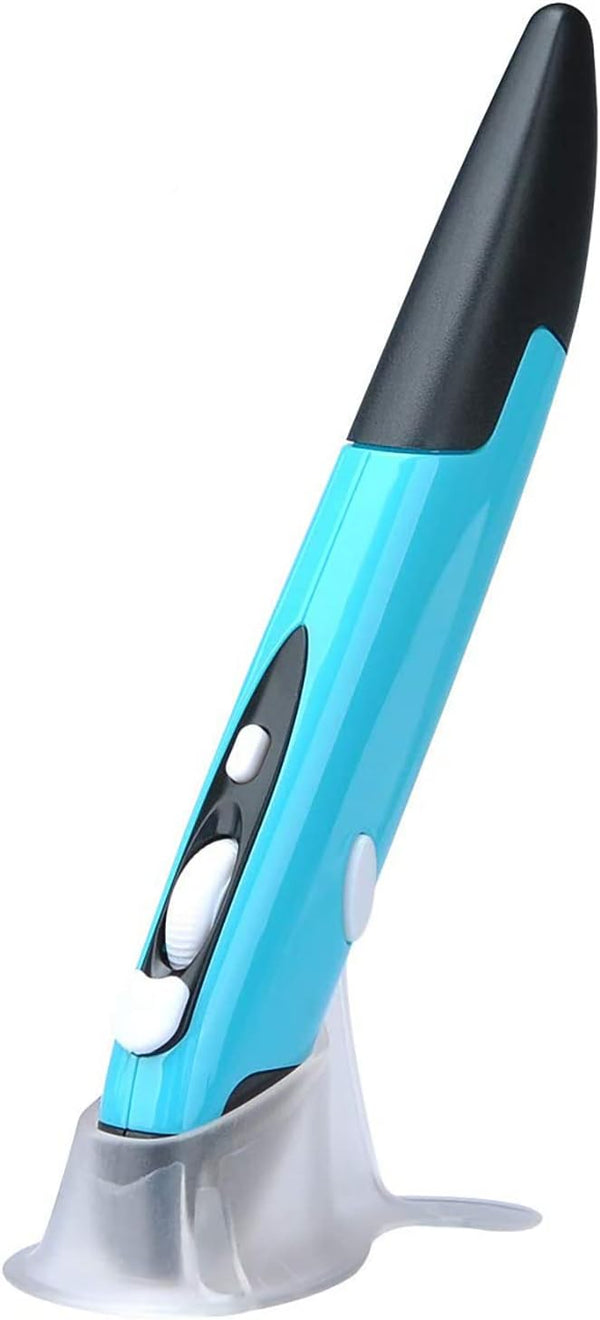 lychee Wireless Optical Pocket Pen Mouse, 2.4GHz USB Wireless Optical Mouse for PC Laptop Notebook Computer - Blue