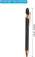 PATIKIL Ballpoint Pen with Stylus Tip, 12 Pack 2 in 1 Metal Pen, Black Ink 1.0mm Medium Point