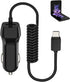 Car Phone Charger for Samsung Galaxy Z Flip 5 5G, Extra USB Port with Integrated Power Cable for Samsung Galaxy