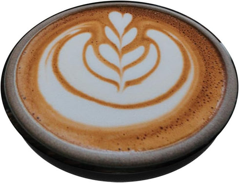 Coffee Espresso Theme Art PopSockets PopGrip: Swappable Grip for Phones & Tablets PopSockets Standard PopGrip
