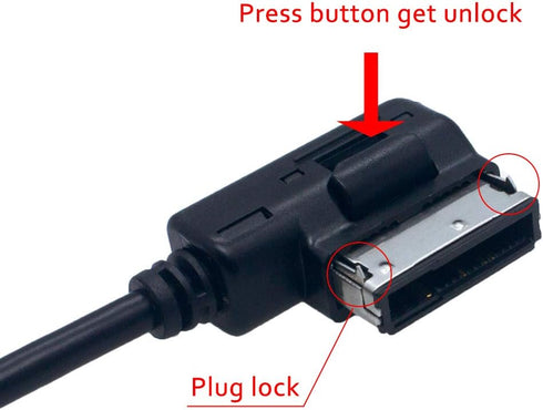 Bojer Bluetooth Adapter for Mercedes Benz MMI Port, Compatible with Apple iPhone, iPod, Android Devices, HiFi Music Play