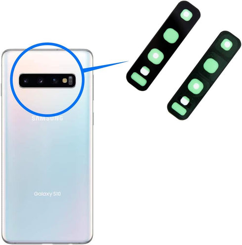MMOBIEL S10 S10 2019 Back Rear Camera Glass Lens Replacement Compatible with Samsung Galaxy / Plus - Incl. Double Sided