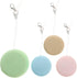 NUOBESTY 12 Pcs Macaron Phone Screen Cleaner Wipes, Decorative Pendant Lanyards, Random Color