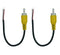 Speaker Wire RCA Male Plug Connector to Bare Wire Open End Audio Video AV Cable for Amplifier Receiver Speaker
