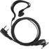 Kenwood Walkie Talkie Earpiece Headset for Baofeng uv-5r uv-9r bf-888s bf-f8hp tk-2202 tk-2402 tk-3402 nx-200 nx-320 Icom Retevis Radio with PU G Shape Ear-Hook and PTT mic (2 Pack)