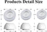 3 Pairs Ear Tips Replacement for Airpods Pro with Noise Reduction Hole, Soft Silicone Eartips Compatible with Airpods Pro & Airpods Pro 2nd Generation Bluetooth Earphones (S/M/L,White)