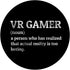 VR Gamer Definition Vintage | Virtual Reality Games VR Gaming | PopSockets Swappable PopGrip