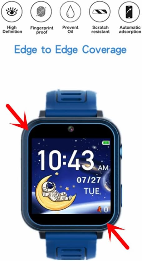 Screen Protector for S16 Smart Watch, HD PET Protective Film Compatible for Phyulls S16 / Wiszodet S16 (6PCS)