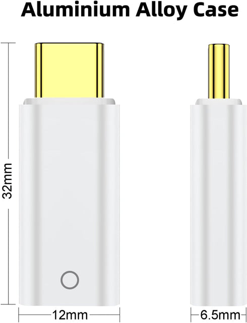 USB-C to Pencil Adapter for Apple Pencil 1st Generation, USB C to Lightning Charging Adapter for iPad 10th Gen (White)