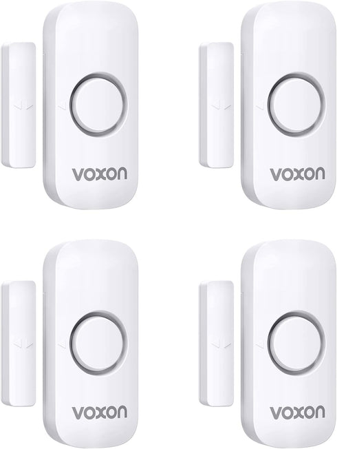 VOXON Door Window Alarm for Kids Safety, Wireless Personal Security Sensor, Burglar Alarm for Home, Cars, Sheds,