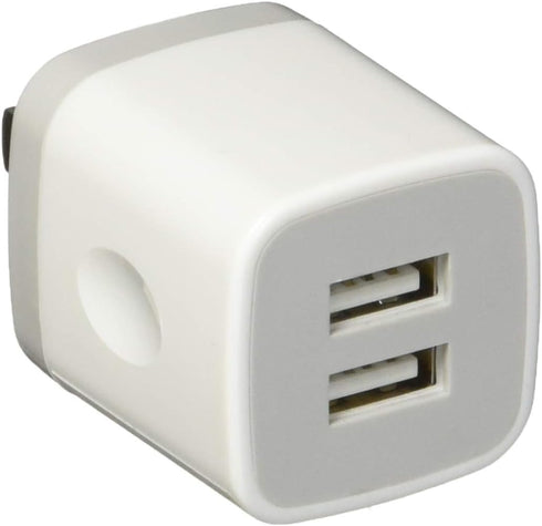 FiveBox USB Wall Charger Block, 3-Pack Dual Port 2.1Amp Fast Charging Cube for iPhone, iPad, Samsung
