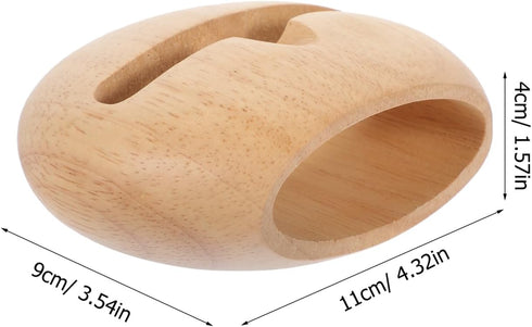 Hemobllo 4.33X3.54X1.57In Wooden Cell Phone Holder Sound Amplifying Smartphone Stand Desktop Bracket for Music Reading