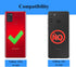 Samsung Galaxy A21s Case with Tempered Glass Screen Protectors, Military-Grade Shockproof Cover with Kickstand, Black