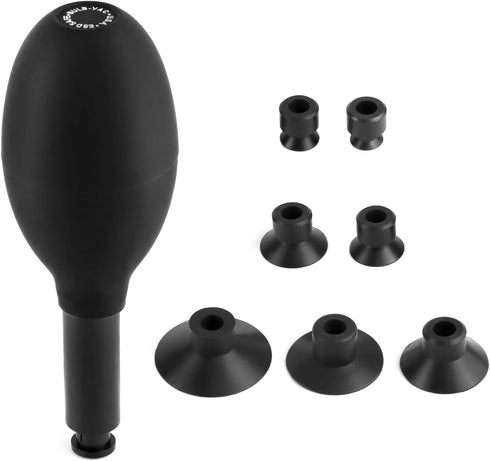 QWORK 8-in-1 Lens Sucker Kit, Anti-Static ESD Conductive Silicone Suction Cup Set for Lens Repair and Cleaning
