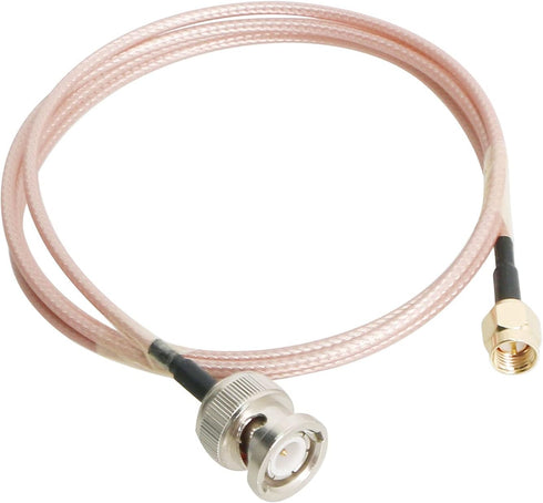 RF Coaxial Cable SMA Male to BNC Male RG316 Jumper Cable for DIY Radio, 3G/4G/5G/LTE/Antenna, 1M 1Pcs