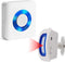 Wireless Caregiver Pager Motion Sensor Alarm, Indoor Room Bed Alarms for Home/Elderly/Dementia and Kids