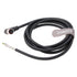 M12 A Code Right Angle 8 pin Female to Open Shielded Industrial Aviation Sensor Cable for Automation Control I/O Fieldbus Module Device Network (Right Angle,2m)