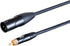Monoprice XLR Male to RCA Male On Tour Cable - 1 Foot, Black, Heavy Gauge 24AWG