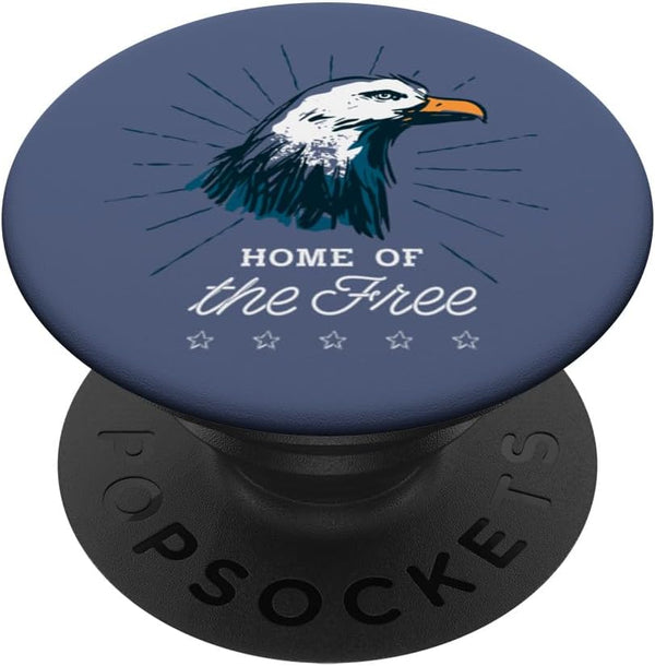 Home of the Free, Vintage Patriotic American Flag PopSockets Swappable PopGrip