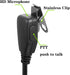 Kenwood Walkie Talkie Earpiece Headset for Baofeng UV-5R, UV-9R, BF-888S, with PU G Shape Ear-Hook and PTT Mic, 2 Pack