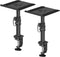 suptek Clamp-on Speaker Stand Desk Mount Set, Height Adjustment, Universal Audio Holders for Computer & Bookshelf