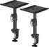 suptek Clamp-on Speaker Stand Desk Mount Set, Height Adjustment, Universal Audio Holders for Computer & Bookshelf