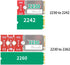 JOYJOM NVMe NGFF M.2 2230 to 2242 Adapter, 2230 to 2280 Adapter, 2230 to 2260 Extender, Supports 2240 to 2280