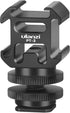Ulanzi PT-3 Aluminium Camera Hot Shoe Mount Adapter, Triple Cold Shoe Bracket for Video Accessories
