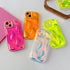 Caseative iPhone 13 Pro Max Case: Water Ripple Wave Meteorite Bubble Pattern Chrome Plating Soft Compatible Cover -