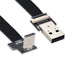 xiwai 2.0M USB 2.0 Type-A Male to USB-C Type-C Male Data Flat Slim FPC Cable for FPV, Disk & Phone