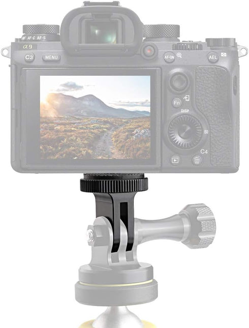 Tripod Mount Adapter for GoPro 1/4-20 Camera Mount, Fits GoPro Hero 8/9/10/11/12, Sony, Xiaomi, Yi Action Cameras