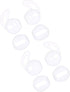 Rayker Earbud Covers Replacement for Airpods, Anti-Slip Ear Tips, 4 Pairs, Slim (White)