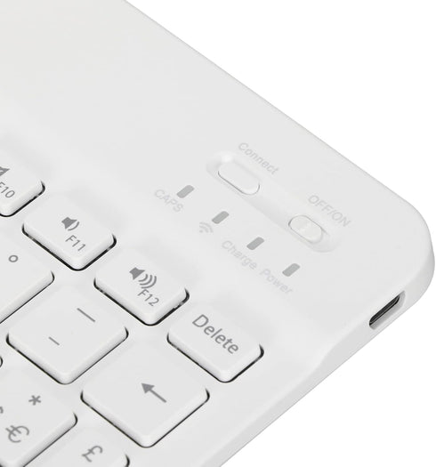 Sanpyl Keyboard, 10in Ultra Thin Bluetooth French AZERT Keyboard, Waterproof Multifunctional for Tablet Phone