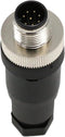 M12 8Pin Waterproof IP67 Circular Male Plug, Screw Threaded Coupling Electrical Connector for Industrial Automation