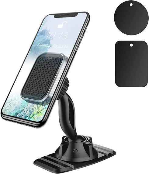 Magnetic Phone Mount for Car, 360° Rotatable Universal Holder for Dashboard, Suitable for iPhone 12/12 Pro/Pro Max