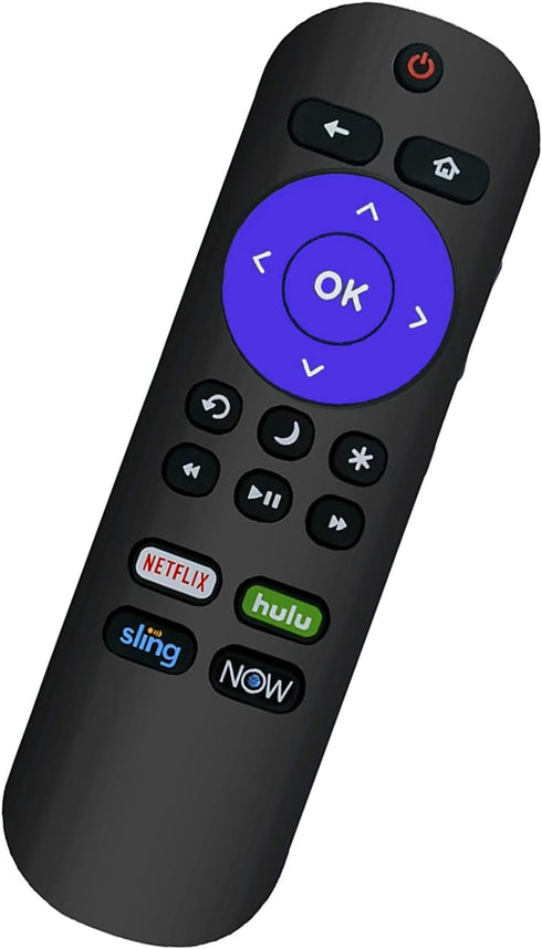 Universal Remote Control Compatible with All Sharp Roku TV Models - LC-50LBU591U, LC-50LBU711U, LC-55LBU591U, and More.