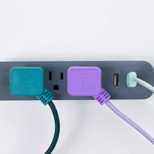 Globe Electric 78257 Designer Series Power Strip, Rose, 3 Outlet