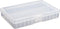PNGKNYOCN Battery Storage Box, Portable Organizer Holds 48 AA Batteries, Insulative Clear Plastic