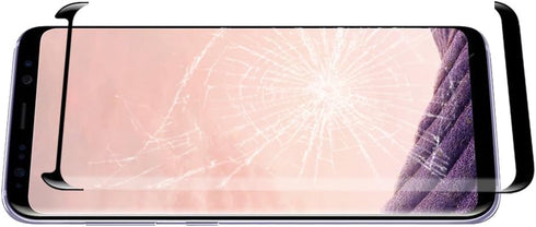 (3-Packs) Full Coverage Compatible Samsung Galaxy S8 Plus Screen Protector, Shatter Proof HD Clear Tempered Glass
