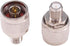 2pcs N Type Male to F Type Female Coax Adapter RF Coaxial Connector for Antenna Router Booster Systems (F112-2)