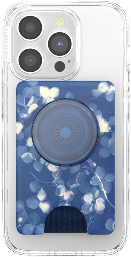 Phantom Aspen PopSockets Phone Wallet with Expanding Grip, Card Holder, Wireless Charging Compatible