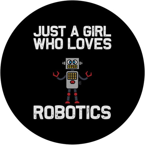 Cool Robot Art for Girls, Robotics Engineer Coding PopSockets Standard PopGrip