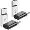 Micro USB to USB C Adapter (4 Pack), Micro-USB Female to USB-C Male OTG Adapter for Samsung, LG, Huawei