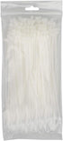 KOOWIN 200 Pack Bulk Small 6 inch Nylon Plastic Cable Zip Ties Wire Wraps in White